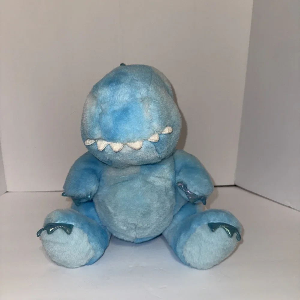 FAO Schwarz‎ Glow Brights Blue Dinosaur Plush 12